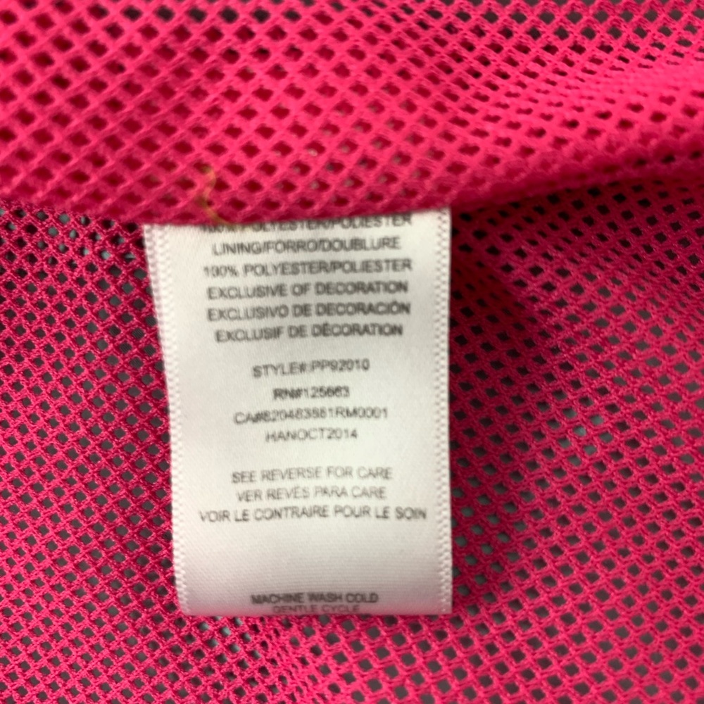 Girls Rain Jacket Wind Breaker Hood Zip Front - Picture 6 of 7